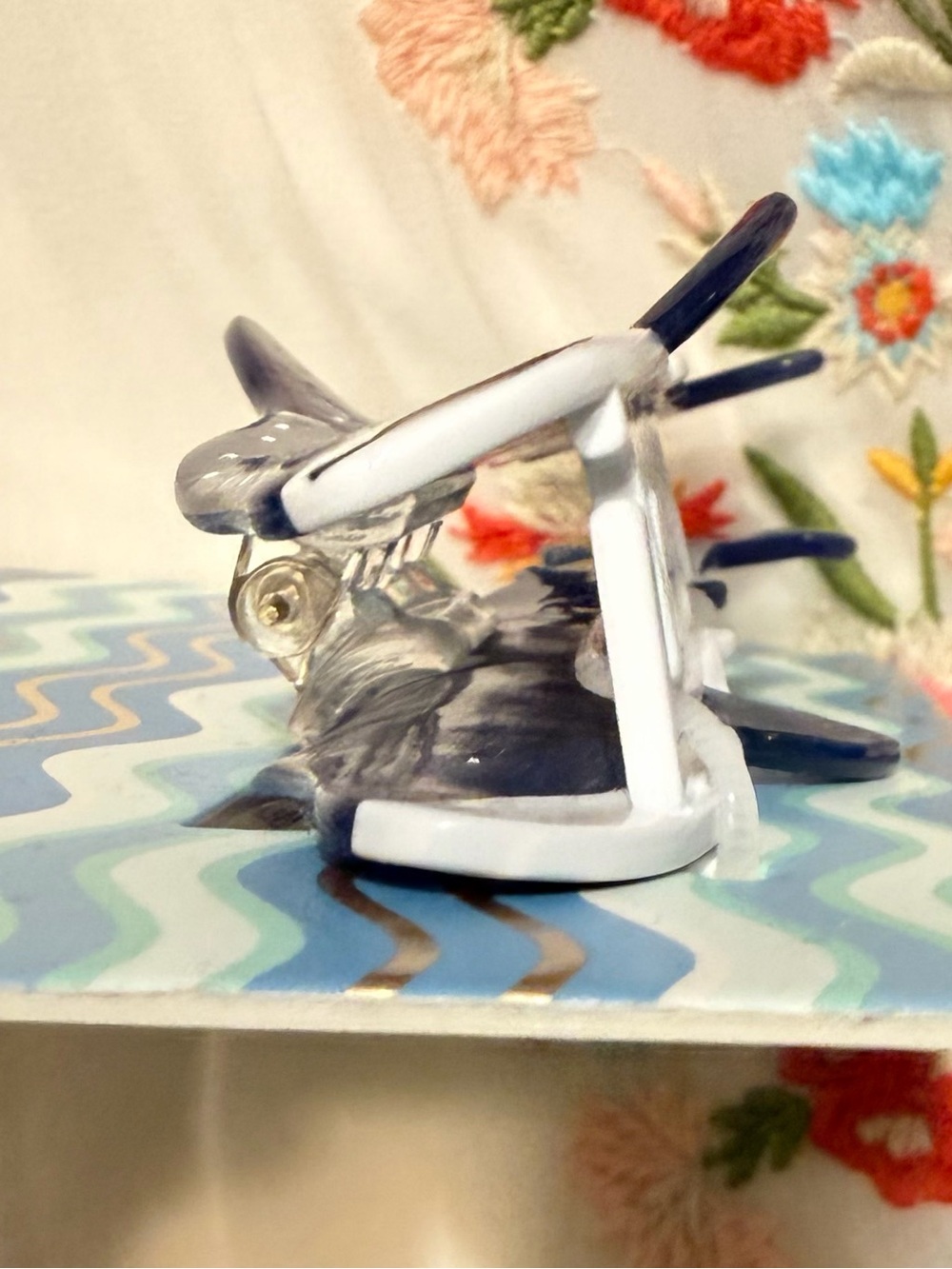 Piper•K Navy Whale Shark Decorative Hair Clip NEW - Picture 4 of 9